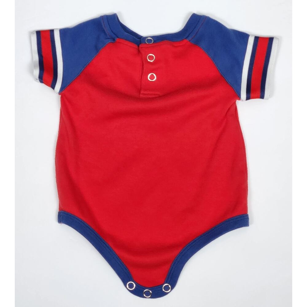 CHICAGO CUBS One Piece Baby 3-6 Months Red Adidas Baseball Short Sleeve - Picture 2 of 9